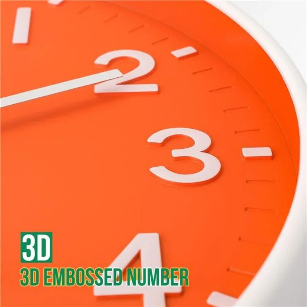 Wall Clocks Battery Operated,12 inch Silent Non Ticking Modern Wall